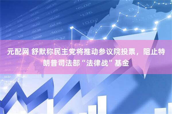 元配网 舒默称民主党将推动参议院投票，阻止特朗普司法部“法律战”基金